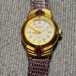 Rumours Gold and Purple Women's Watch